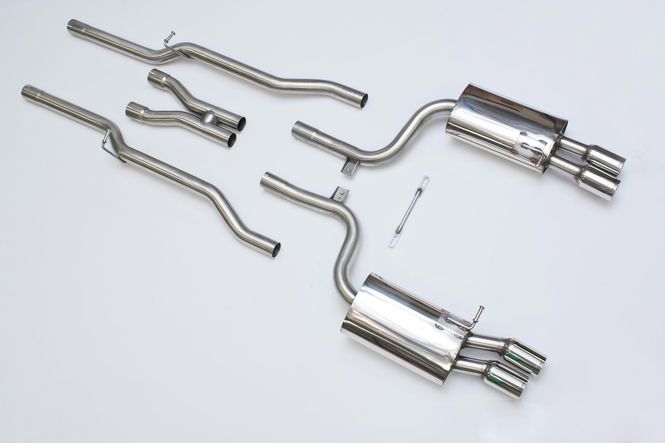 Hovedbilde Cat-back Non-Resonated / Quad 76.2mm Tailpipes