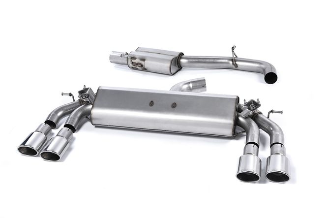 Hovedbilde Cat-back Resonated (quieter). Quad Oval Polished Tips This produ