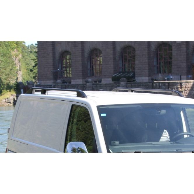 Hovedbilde Takrails i svart Aluminium/Plast till VW Transporter T6 L2 2016-