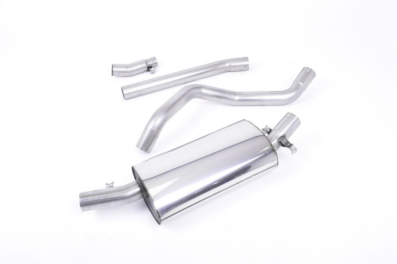 Downpipe-back Non-resonated (louder)  1 x Polished Tip