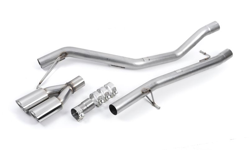 Particulate Filter-back Non-resonated (louder). Twin oval outlet