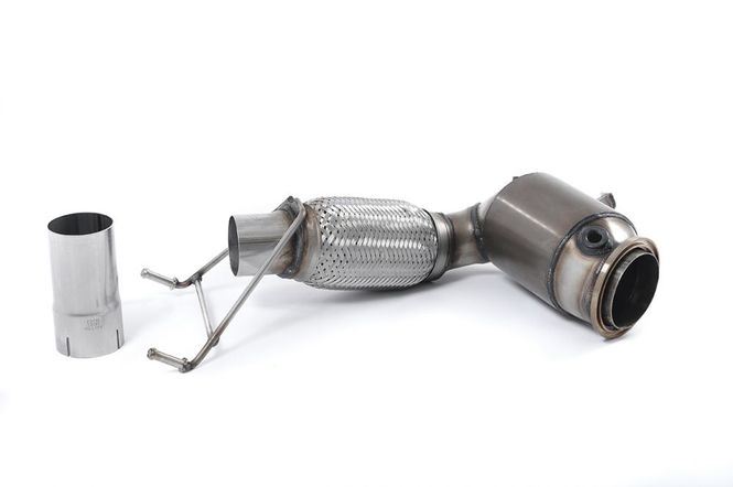 Hovedbilde Large Bore Downpipe with Hi-Flow Sports Catalyst (For OE Cat-Bac
