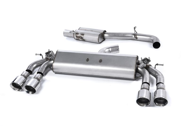 Cat-back Resonated (quieter). Quad Round Polished Tips This prod