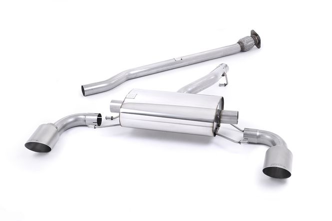 Hovedbilde Secondary Cat-back Non-resonated (louder). Brushed Titanium Tips