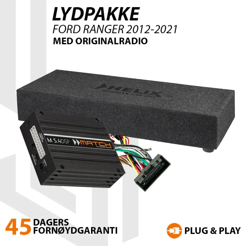 Match Lydoppgraderingspakke Ford Ranger Passer Ford Ranger 2012 - 2021