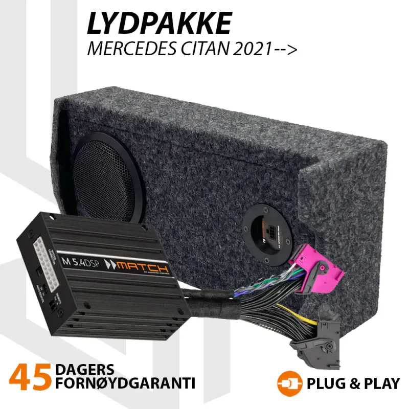 Match Lydoppgraderingspakke Mercedes Citan Passer Mercedes Citan W420 2021-->