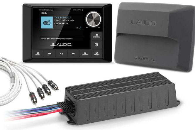 Hovedbilde JL Audio DAB+ Pakke Premium Spiller-Forsterker-Antenne, signalkabler