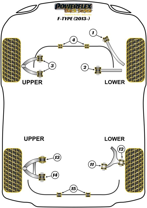 Front Lower Track Control Arm Inner Bush