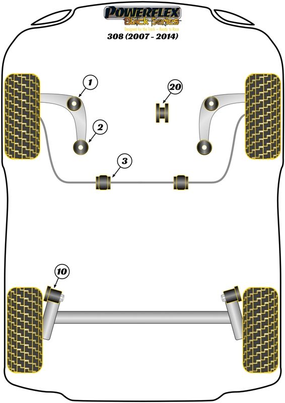Lower Rear Engine Mount Bush - Track/MSport
