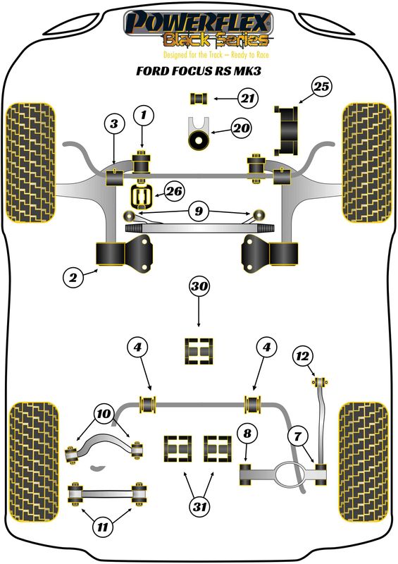 Rear Diff Rear Mounting Bush Insert