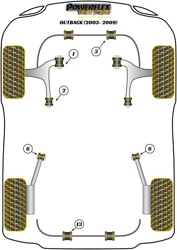 Rear Anti Roll Bar To Chassis Bush 19mm
