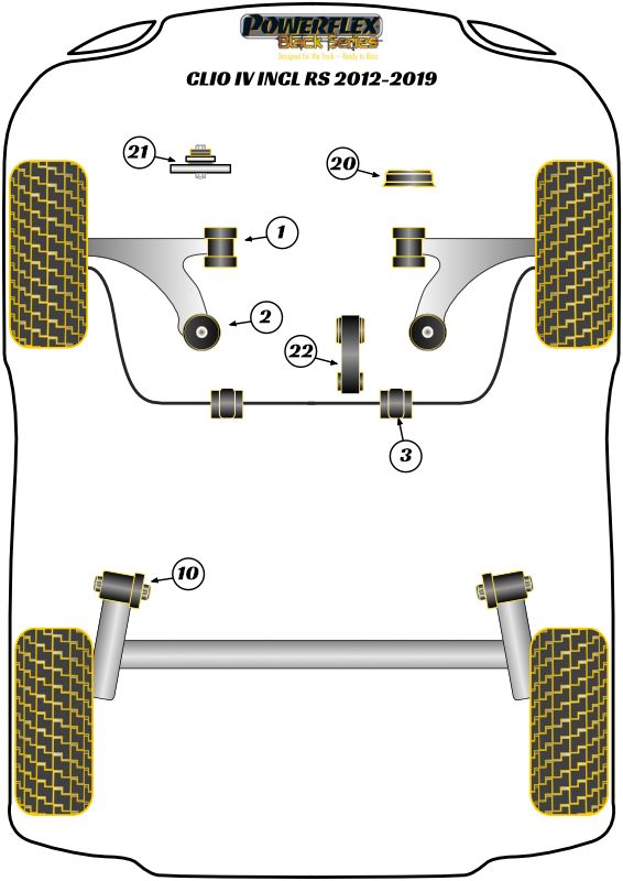 Front Anti Roll Bar Bush 22.5mm