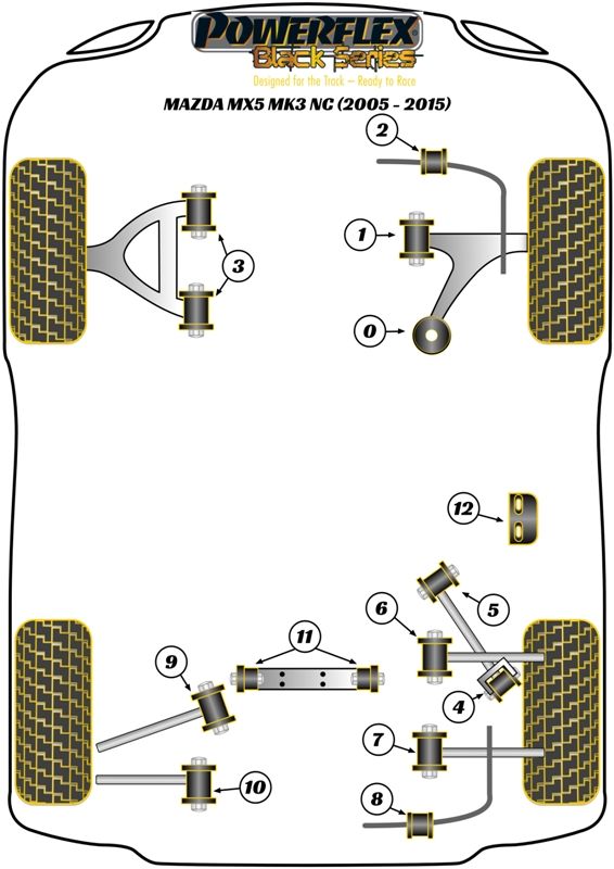 Rear Upper Forward Link Arm Inner Bush