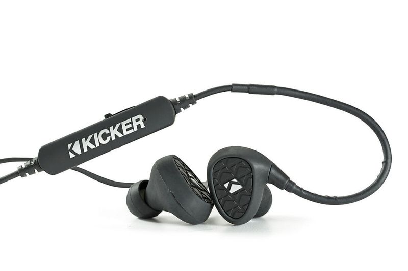 Kicker EB400 øreplugger med blåtann vanntett IPX7 8-timer batteri