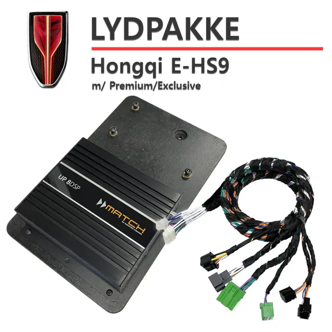 Hovedbilde Match Lydoppgraderingspakke Hongqi E-HS9 - 12 høyttalere Plug an