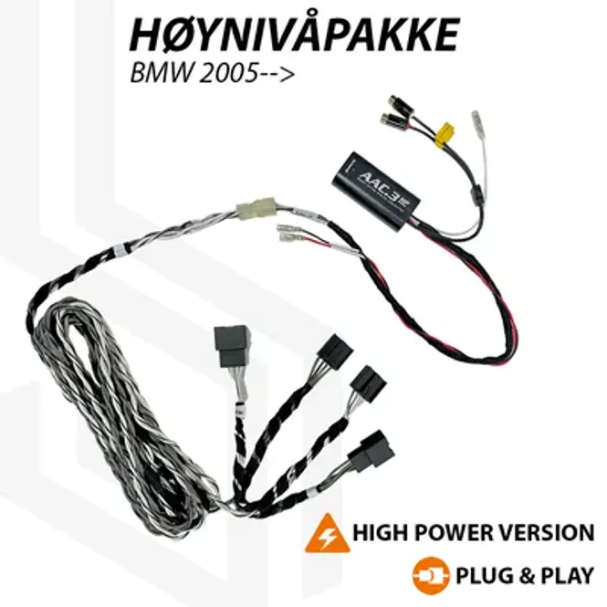Hovedbilde Høynivåpakke BMW - High Power For å hente høynivåsignal på de fleste BMW etter 2005