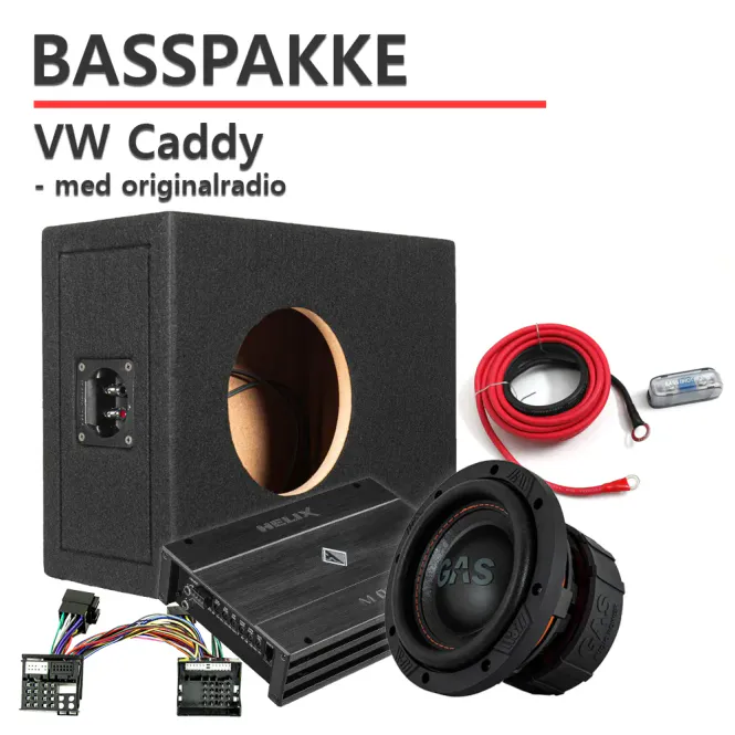 Hovedbilde Basspakke VW Caddy Basspakke for VW Caddy 2004-2020 med orig