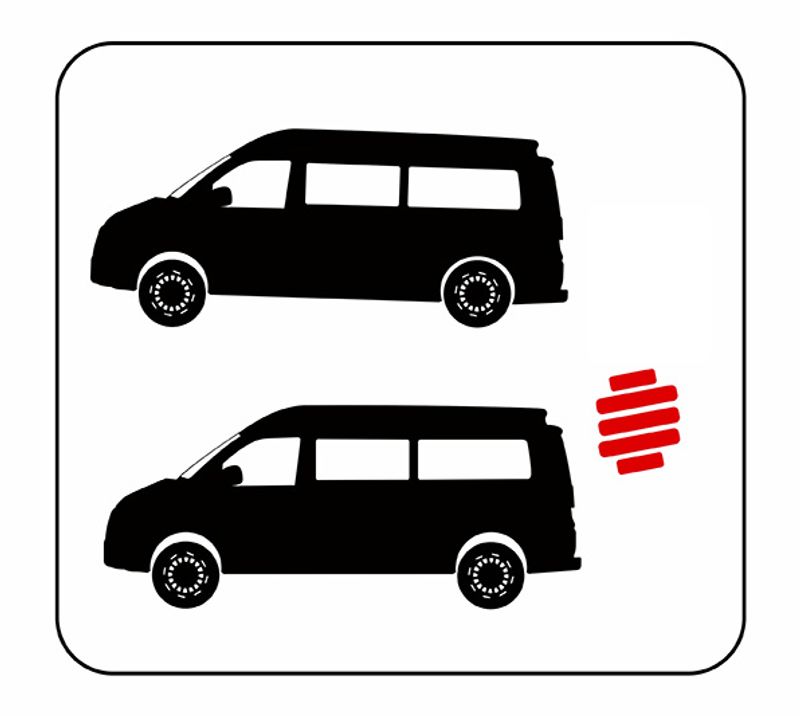 TMP Forsterkede fjærer bak til  VW T5 T6 T6.1 California etc 
