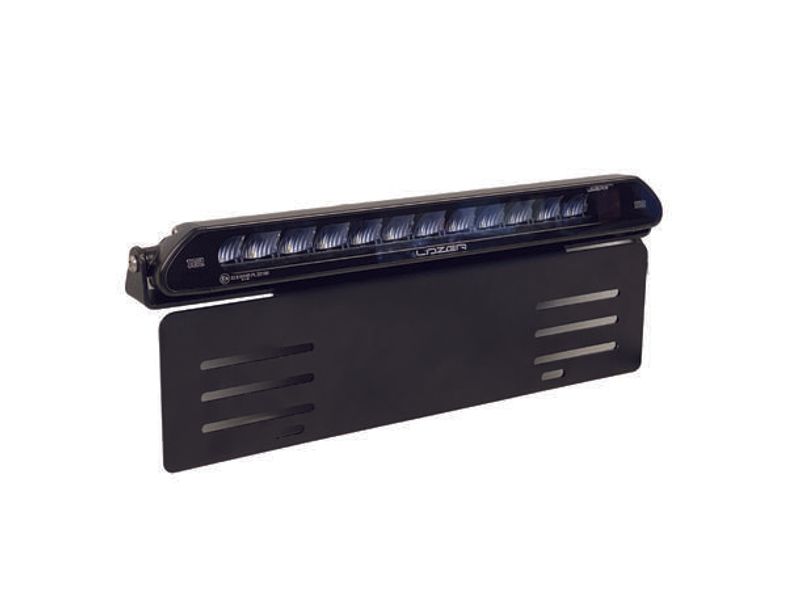 Skiltbrakett til Lazer ® Linear 12 Sidemontering. Rustfri, sort.