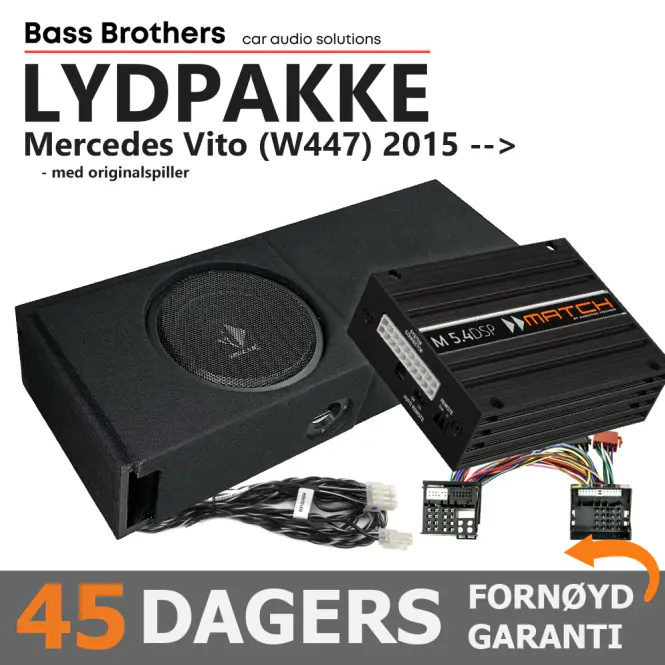 Hovedbilde Match Lydoppgraderingspakke Mercedes Vito Lydpakke for Mercedes 