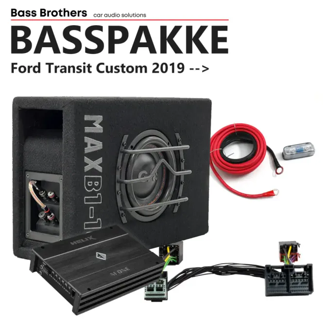 Hovedbilde GAS / Helix Basspakke for Ford Transit Custom Komplett basspakke